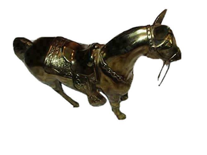 Ed's Variety Store Brass Horse 100% All Brass and Made in The USA