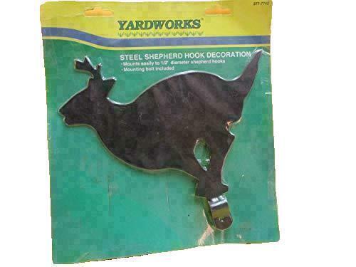 Ed's Variety Store Steel Shepherd Hook Deer Decoration by Yardworks