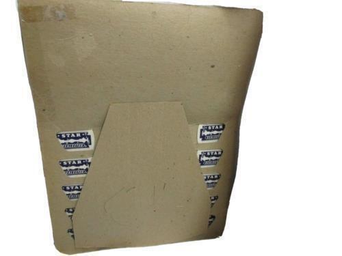 1950's New Sealected Star Double Edge Cardboard Advertising Store Display