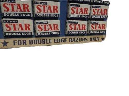 1950's New Sealected Star Double Edge Cardboard Advertising Store Display
