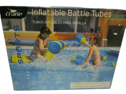 Crane Sports Inflatable Battle Tubes Set - Includes 2 Rider Tubes & 2 Boppers