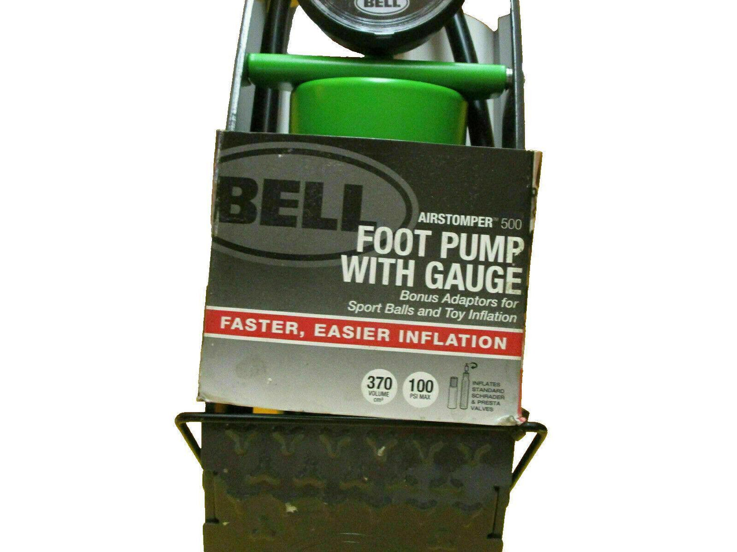 Bell Air Pump Airstomper 500 High Volume Foot Pump With Gauge 100 PSI Max