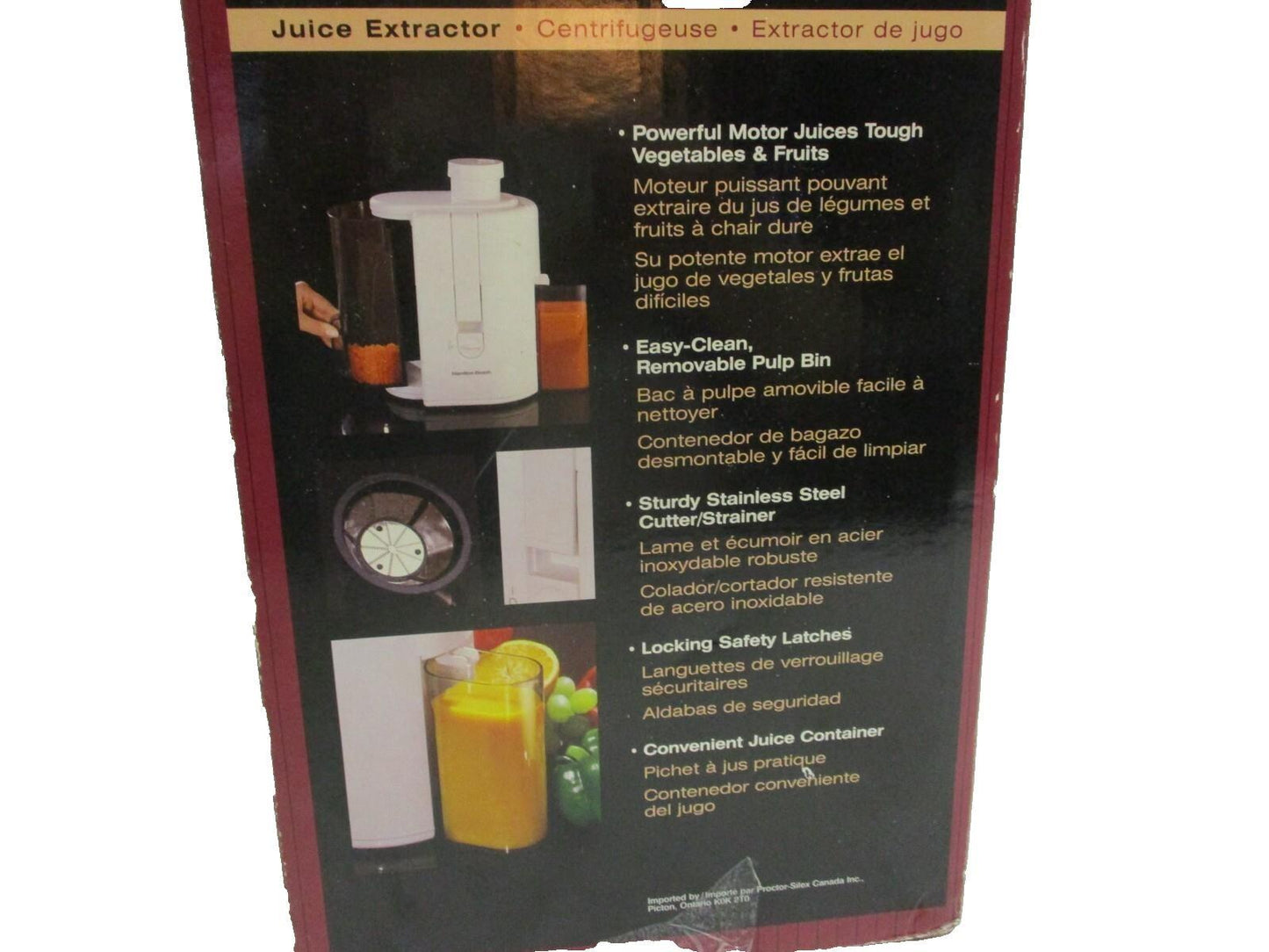 Vintage Hamilton Beach Juice Extractor Model 67150 Health Smart