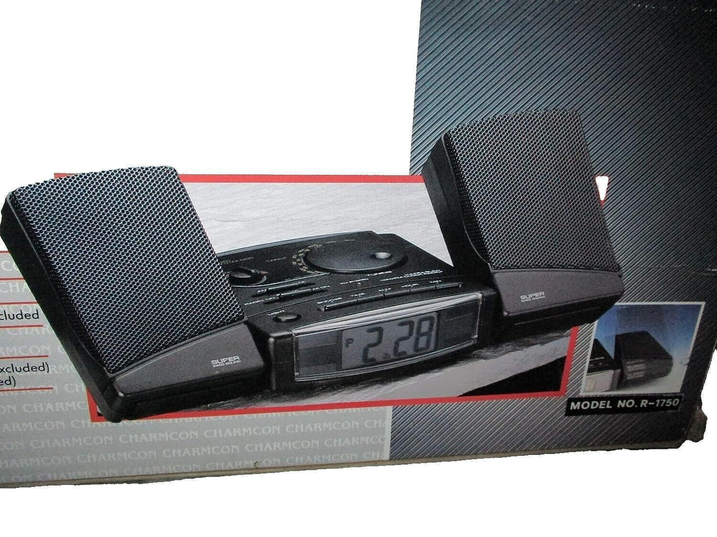 Bass Reflect Stereo Jumbo LCD Alarm Clock Radio
