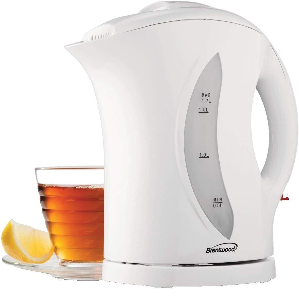 Brentwood Appliances 1.7L Cordless Plastic Tea Kettle KT-1617