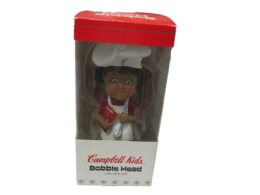 Vintage Campbell Black Kids Bobble Head Collectible Doll