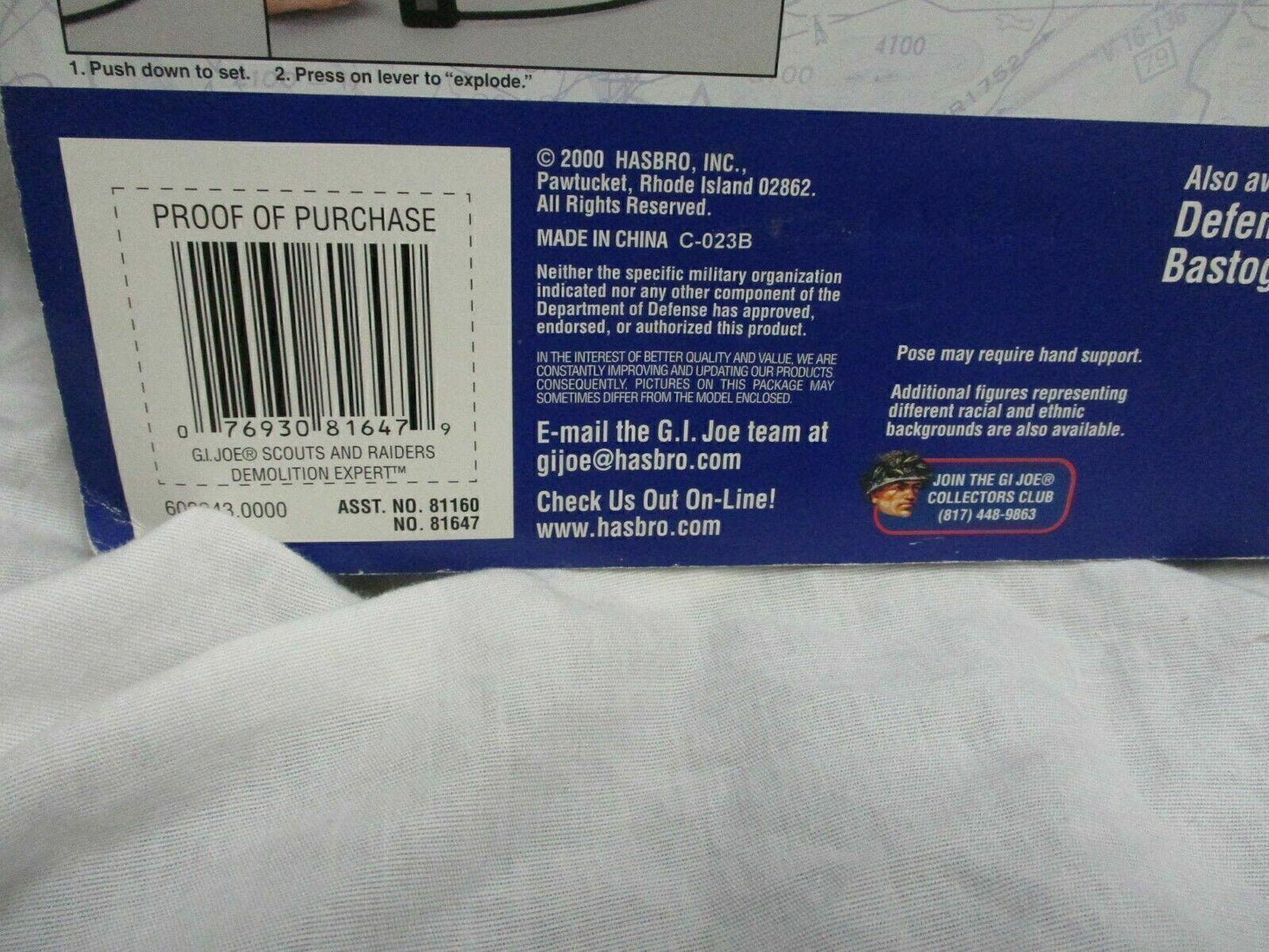 Vintage G.I. Joe Scouts and Raiders Demolition Expert 12" Figure with Accesories