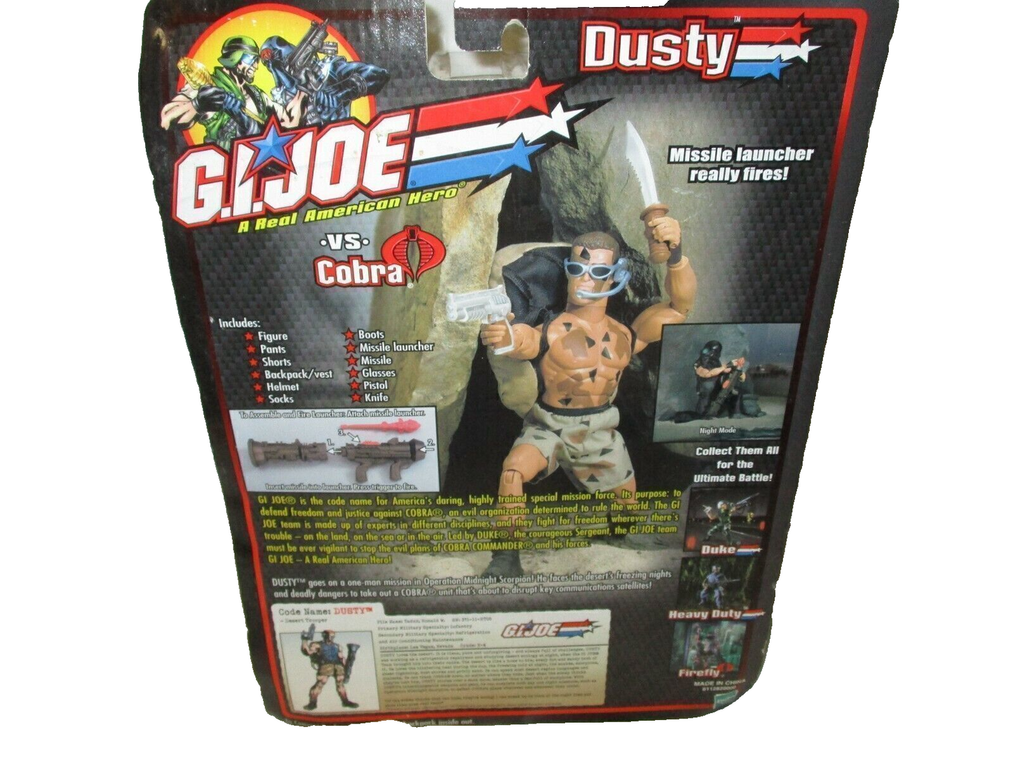 Vintage G.i. Joe Dusty Vs. Cobra