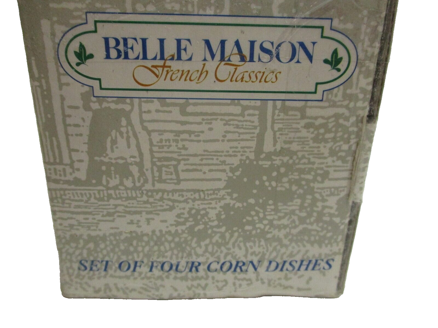 Belle Maison French Classic White Porcelain Corn Dishes Set Of 4 1989  Japan