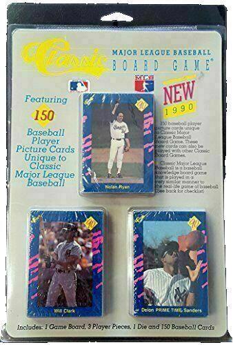 Classic 1990 Major League Baseball Board Game with 150 Baseball Player Cards, Ne