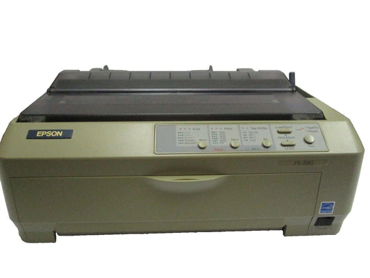 Epson FX-890 Dot Matrix Printer P361A USB Parallel Ethernet No Ribbon
