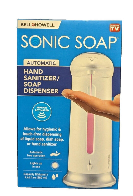 Bell & Howell Lighted Automatic Sonic Soap Dispenser As Seen On Tv