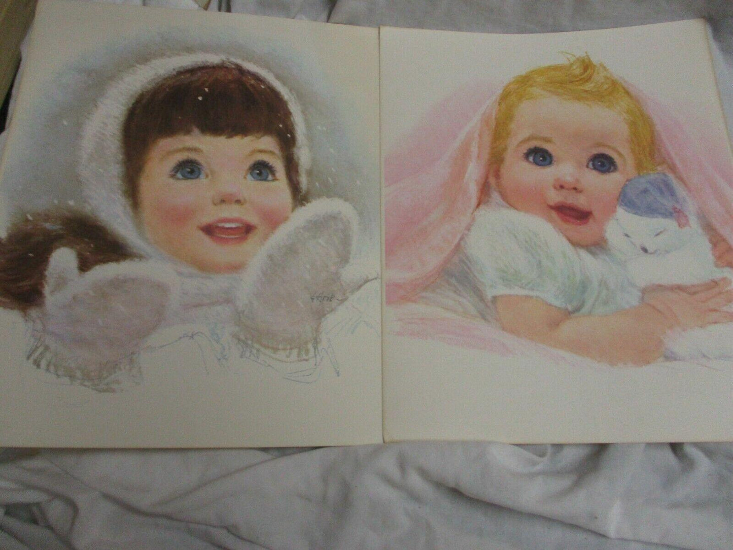 Vintage Frances Hook American Beauty Girls Vintage Picture Portraits