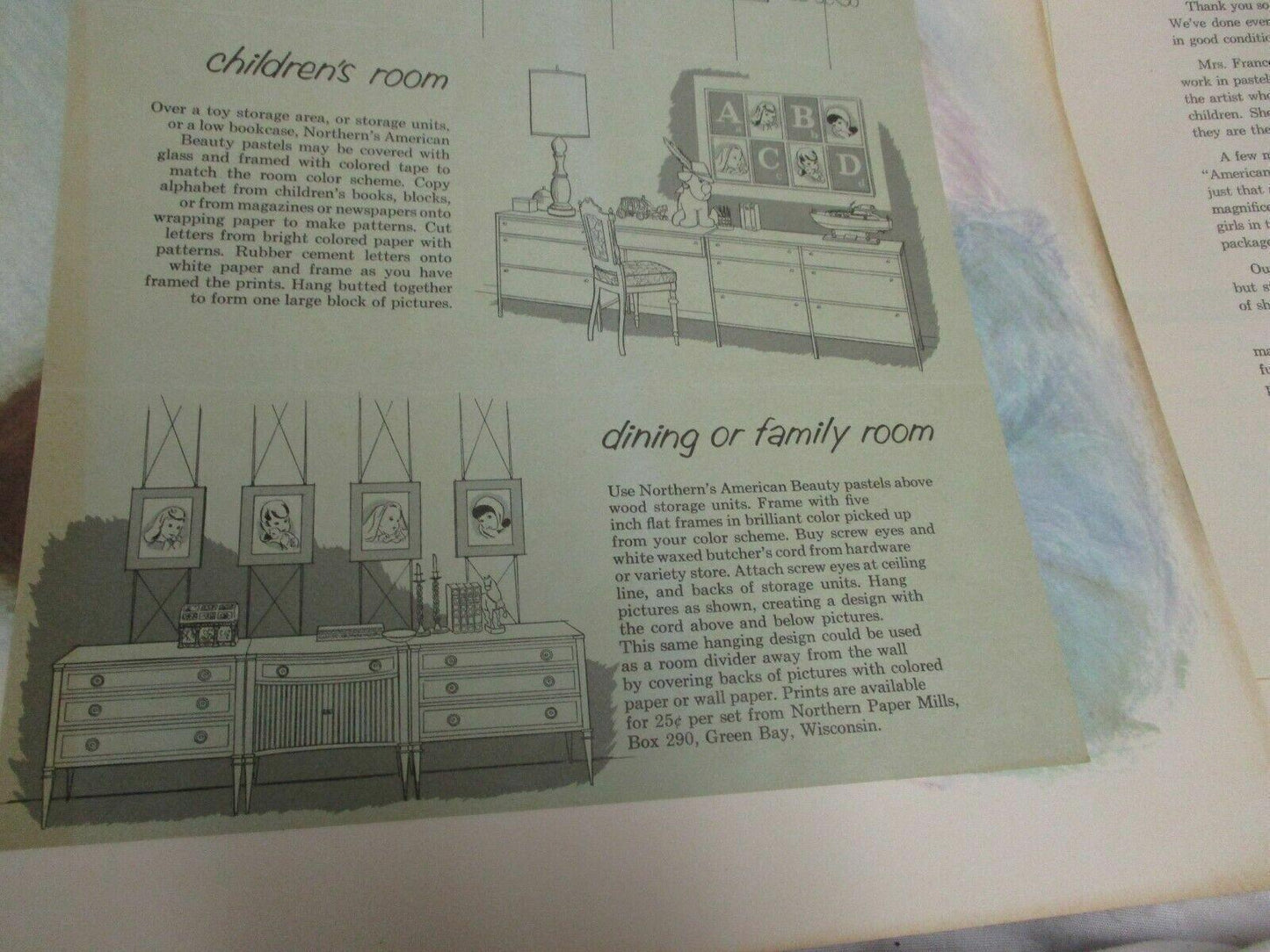 Vintage Frances Hook American Beauty Girls Vintage Picture Portraits