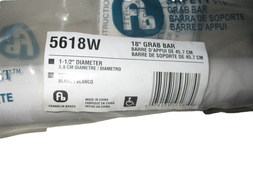 Franklin Brass 5618W 1-1/2-Inch x 18-Inch Concealed Mounting Grab Bar