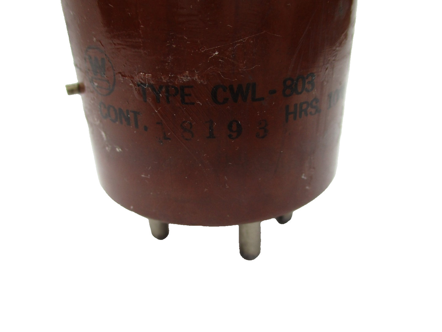 WESTINGHOUSE  803  TUBE f/ HAM RADIO TRANSMITTER - 1942 MILITARY CWL-803