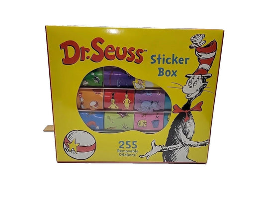 2003 Dr. Seuss Sticker Box255 Stickers Cat in the Hat Horton Grinch