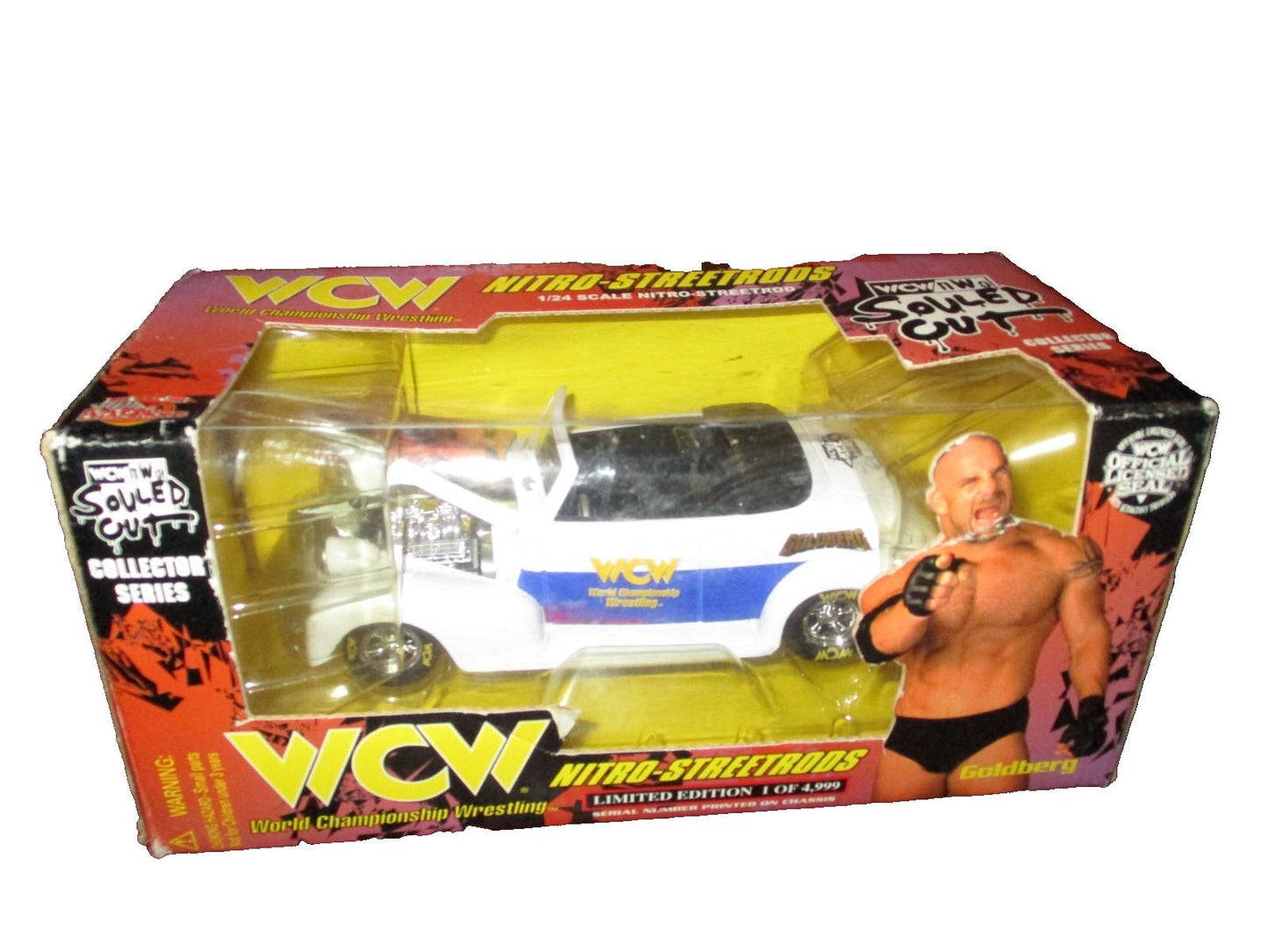 1999 Limited Edition WCW Nitro Streetrods 1:24 Car Goldberg & Box  Souled Out