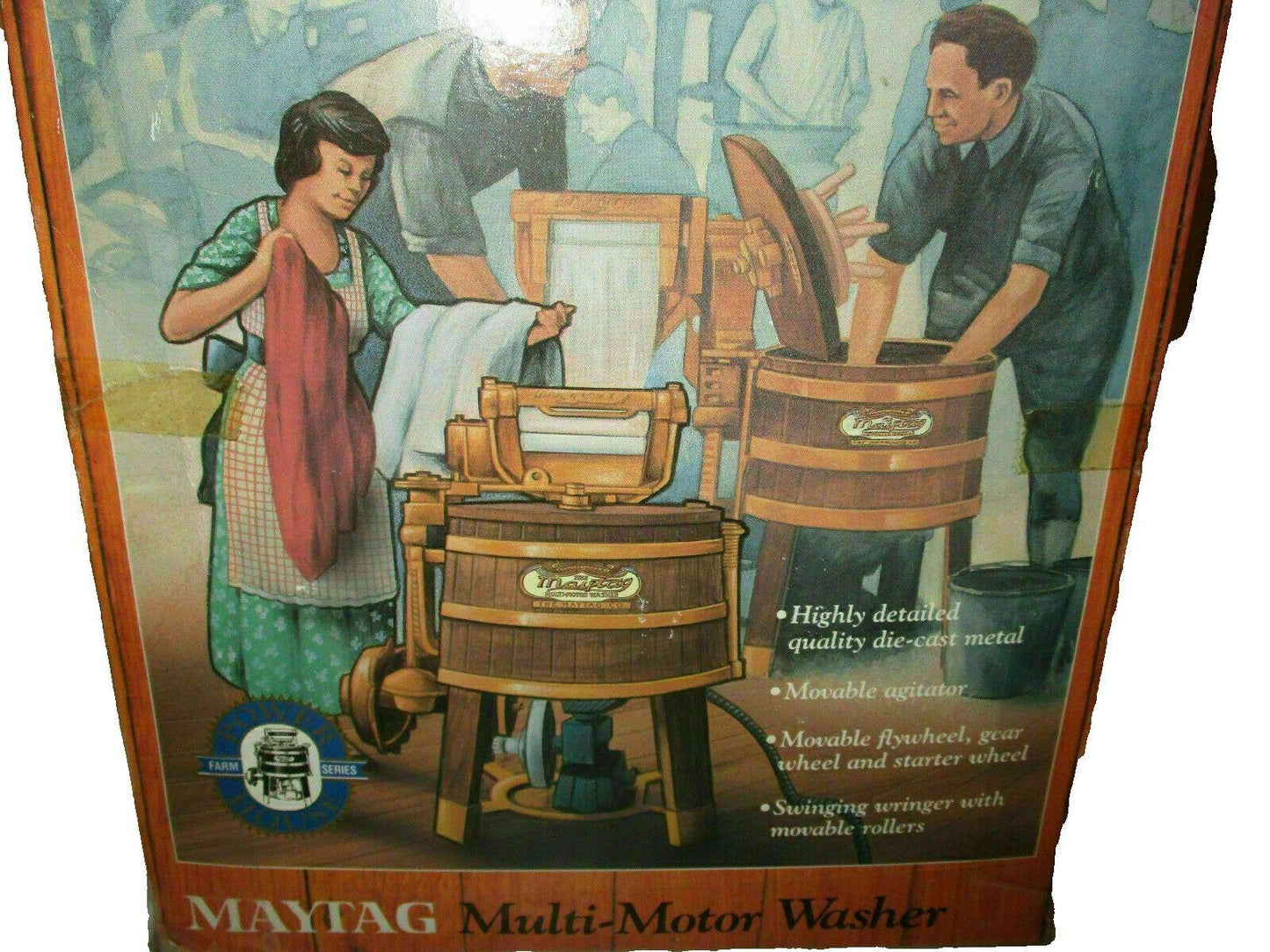 Ertl Power House Farm Series 1/6 Scale Diecast Maytag Multi-Motor Washer #4967