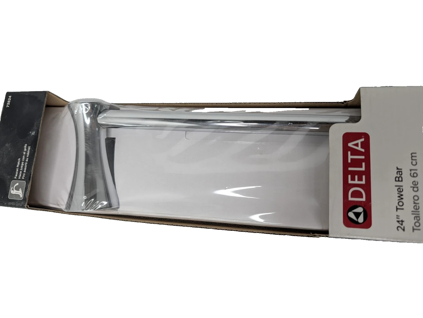 Delta Lahara Collection 24-inch Chrome Hand Bath Towel Bar