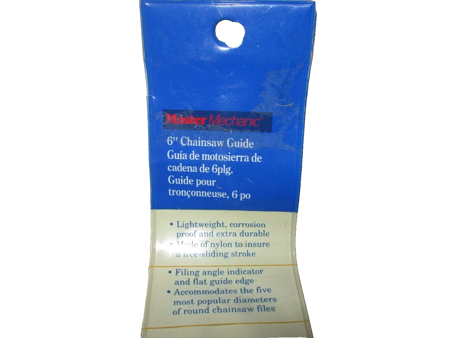 143289 MM73891 Filing Angle Indicator Master Mechanic 6" Chainsaw Guide