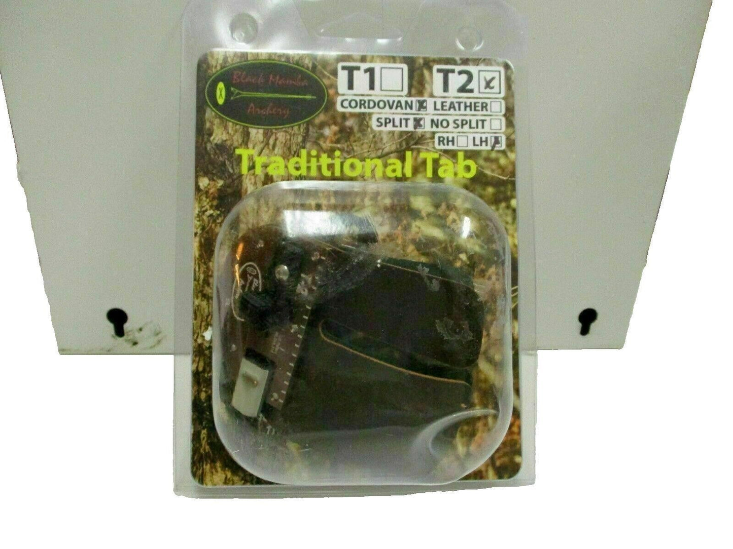Black Mamba Archery T- 2 Cordovan 2 Finger Tab Release Left Handed Split