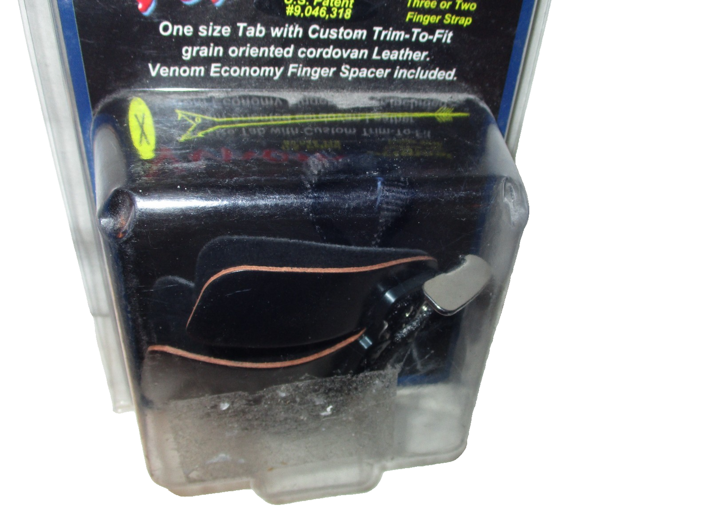 Black Mamba Archery T- 1 Cordovan 1  Finger Tab Release Right Handed Split