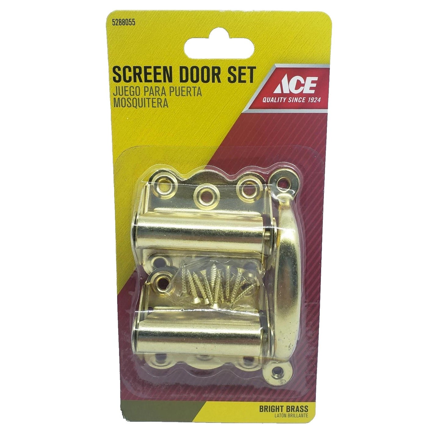 ACE Screen Door Set Bright Brass #5288055