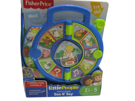 Fisher-Price Little People World of Animals See N' Say Learning Toy