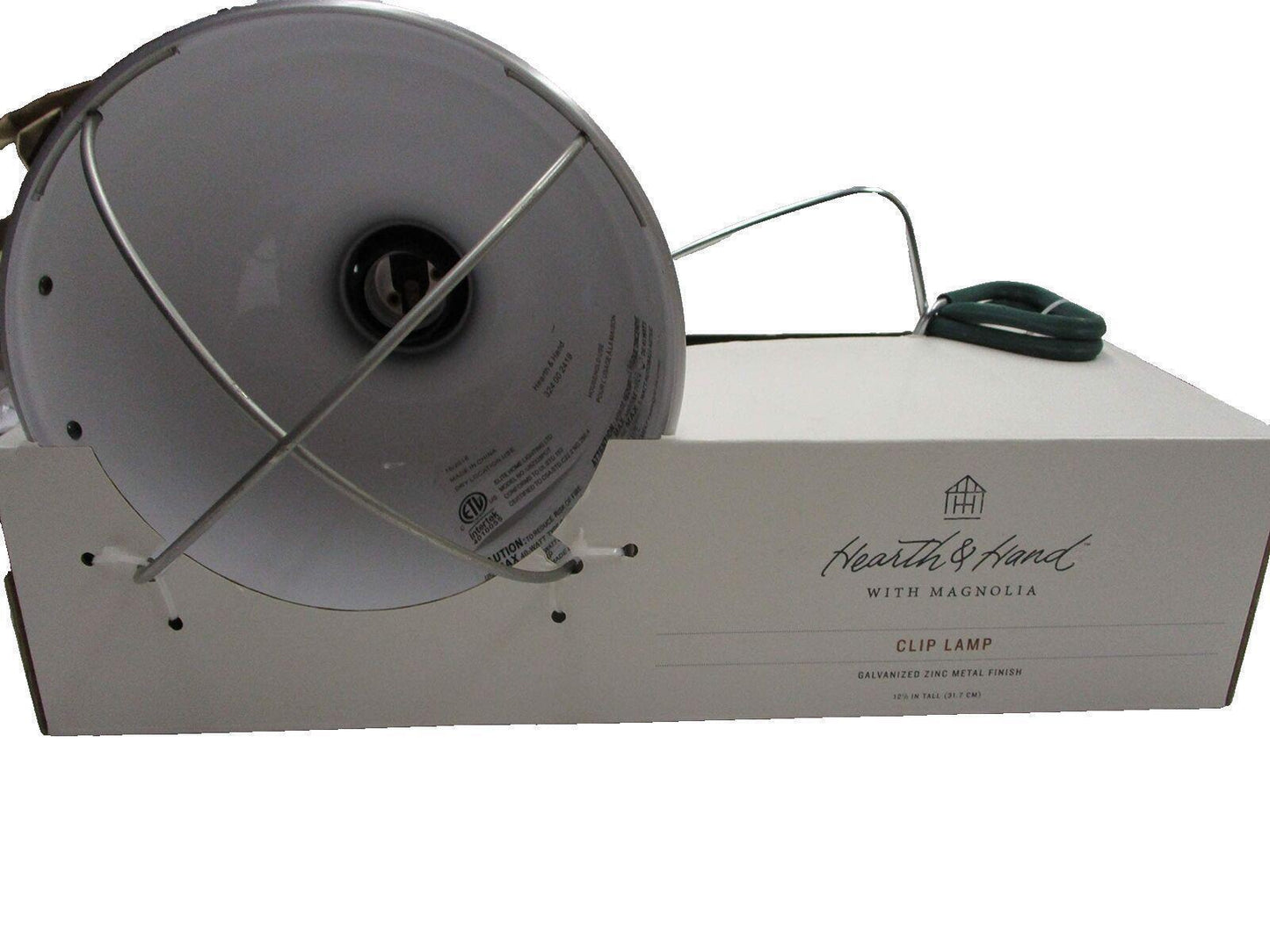 Ed's Variety Store 2018 Galvinized Zinc LED Clip On Bench Lamp