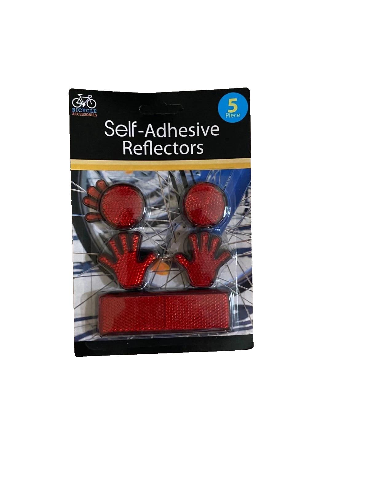 Bicycle Accessories 5 piece self-adhesive reflectors.