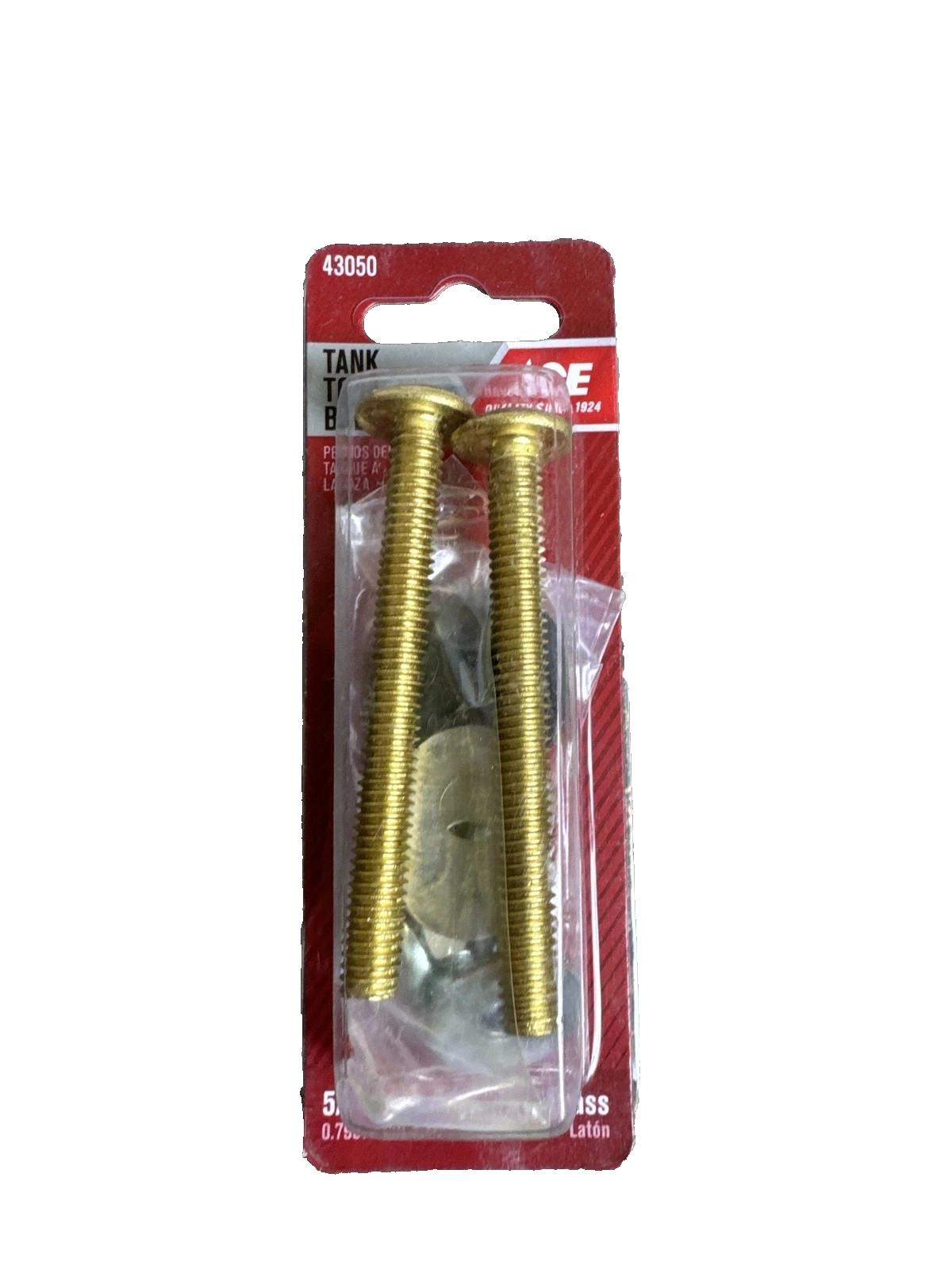 Ace 43050 Tank to Bowl Bolts BRASS 5/16" x 3"