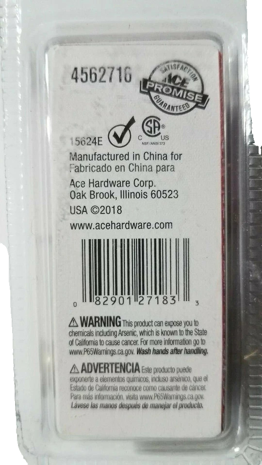 ACE #4562716 Faucet HOT & COLD Stem For Pfister #3I-11H/C