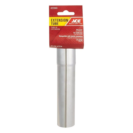 1-1/4-Inch O.D. Tube Slip Joint x 6-Inch Lavatory Drain Extension Tube