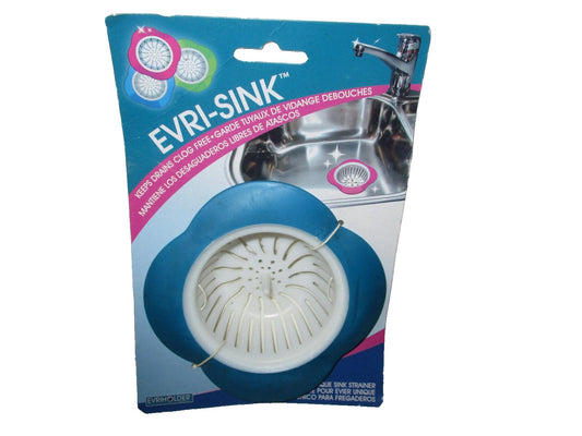 Evri-Sink Sink Strainer with Large Wide Rim, Tool for Kitchen Sinks