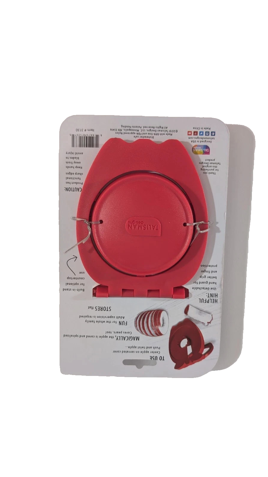 Apple & Pear Spiralizer Corer Red Talisman Designs Item #3130