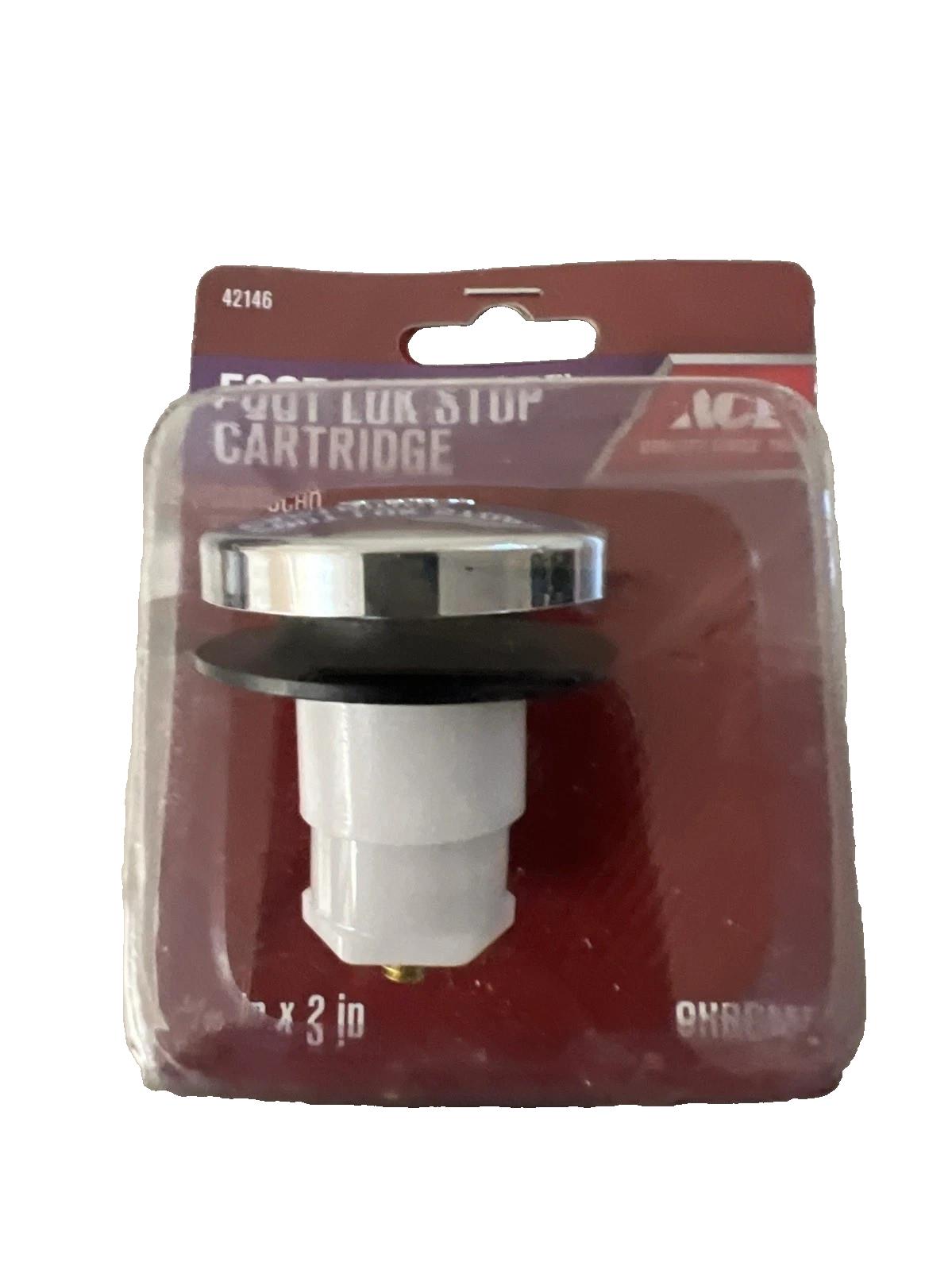 Foot Lok Stop Cartridges Chrome 5/16" X 2" New 42146