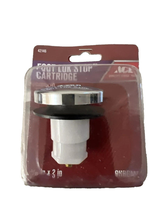 Foot Lok Stop Cartridges Chrome 5/16" X 2" New 42146
