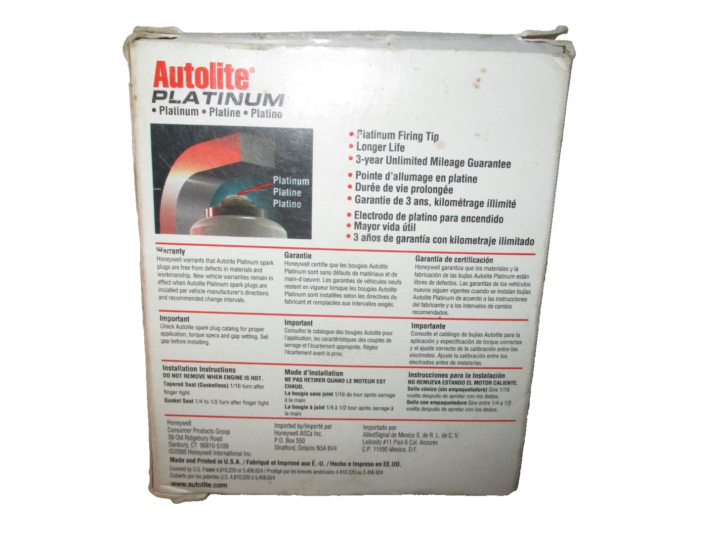 Autolite Platinum AP2545 Automotive Replacement Spark Plugs (4 Pack)