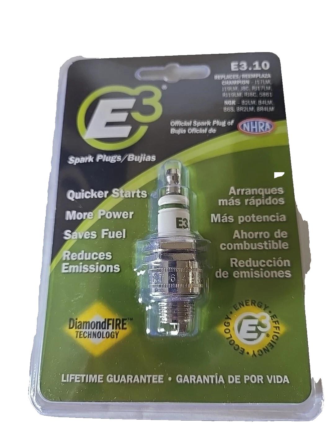 E3 Spark Plug E3.10 For Lawnmowers Snowblower Small Engines Energy Efficiency