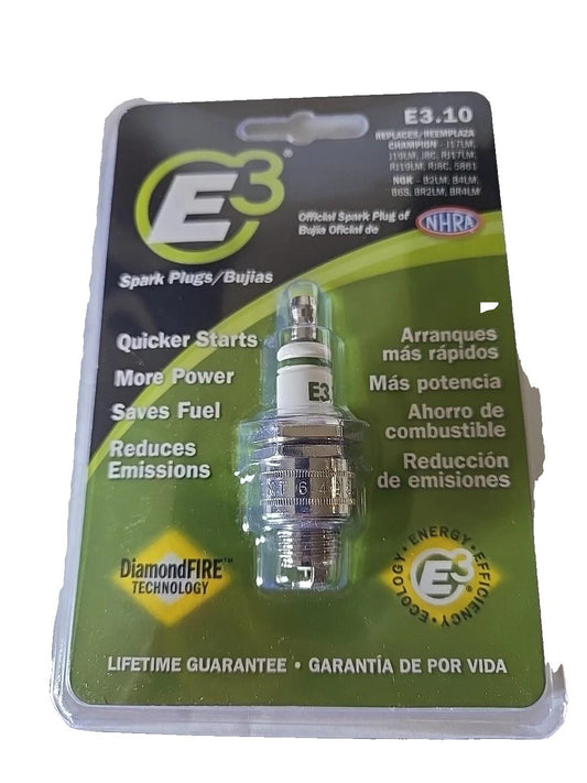 E3 Spark Plug E3.10 For Lawnmowers Snowblower Small Engines Energy Efficiency