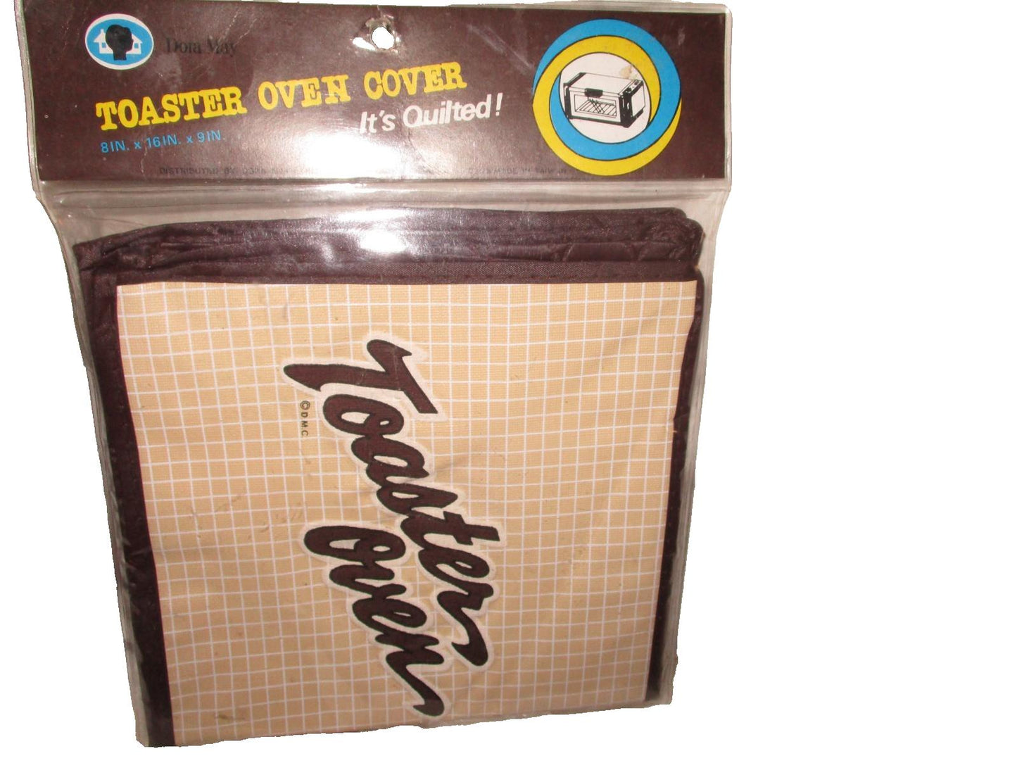 Vintage Cotton Toaster Oven Cover D.M.C. It's Quilted !