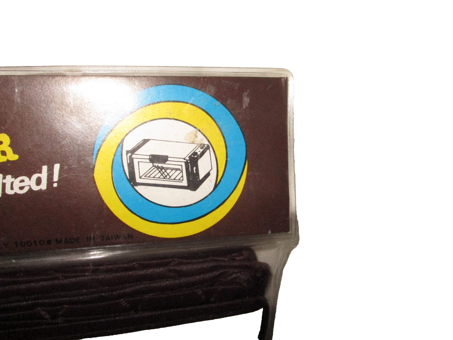 Vintage Cotton Toaster Oven Cover D.M.C. It's Quilted !