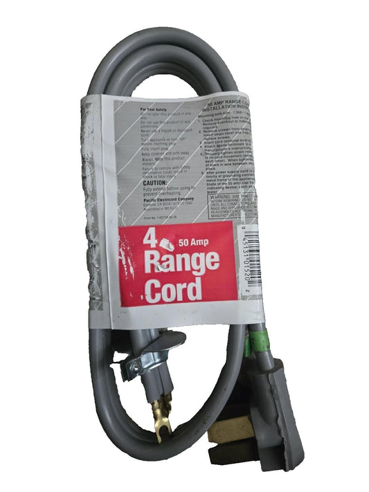 ELECTRICORD Brand Electric Range/Oven Cord: 50 Amp 4 Ft.  Right Angle
