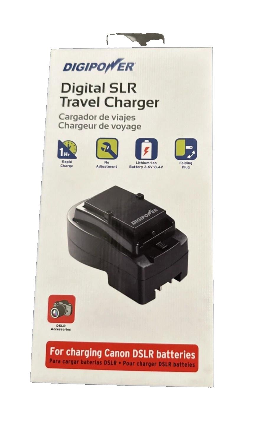 Digipower DSLR Travel Charger Fast Charge Fits Most Canon DSLR-500C