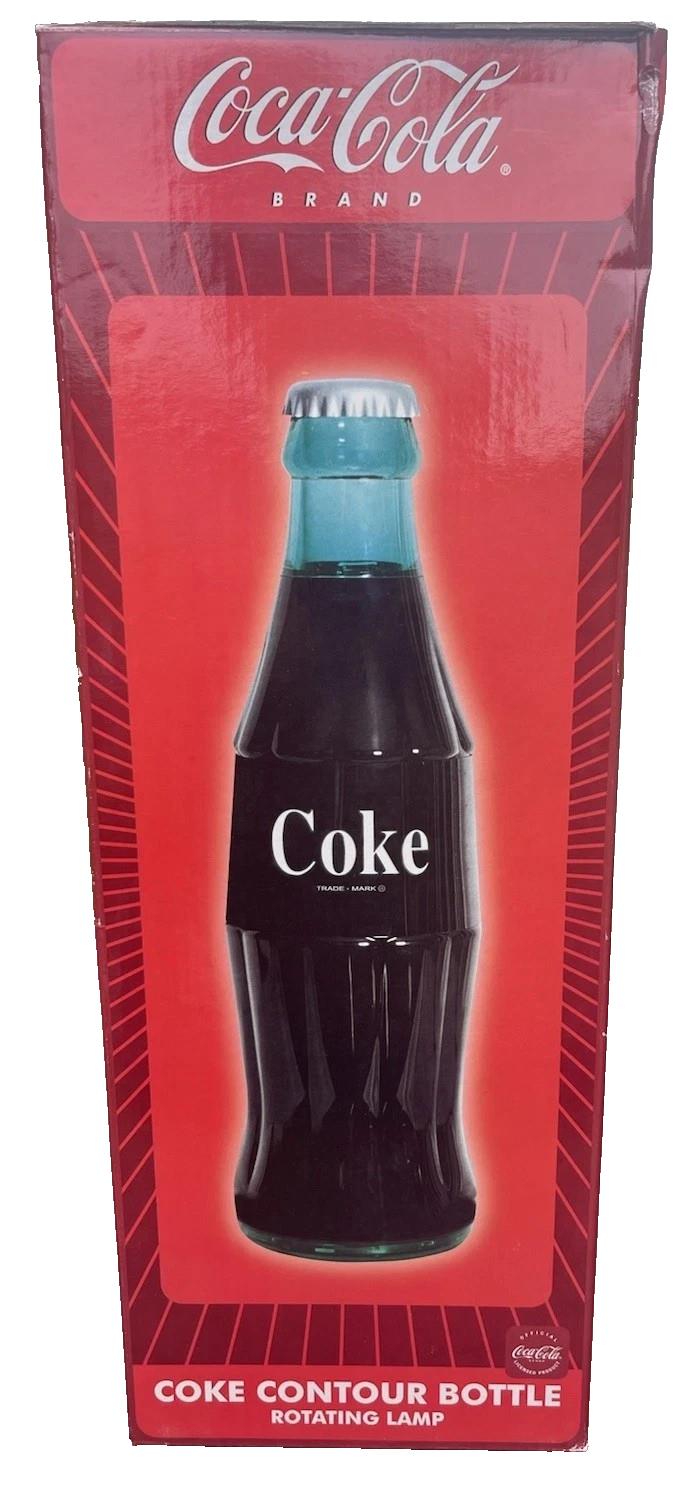 Vintage Coca Cola Contour Bottle Rotating Lamp