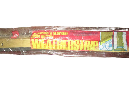 1 1/2 in. x 36 in. Gold Vinyl Door Bottom Seal Insert Weatherstrip Replacement