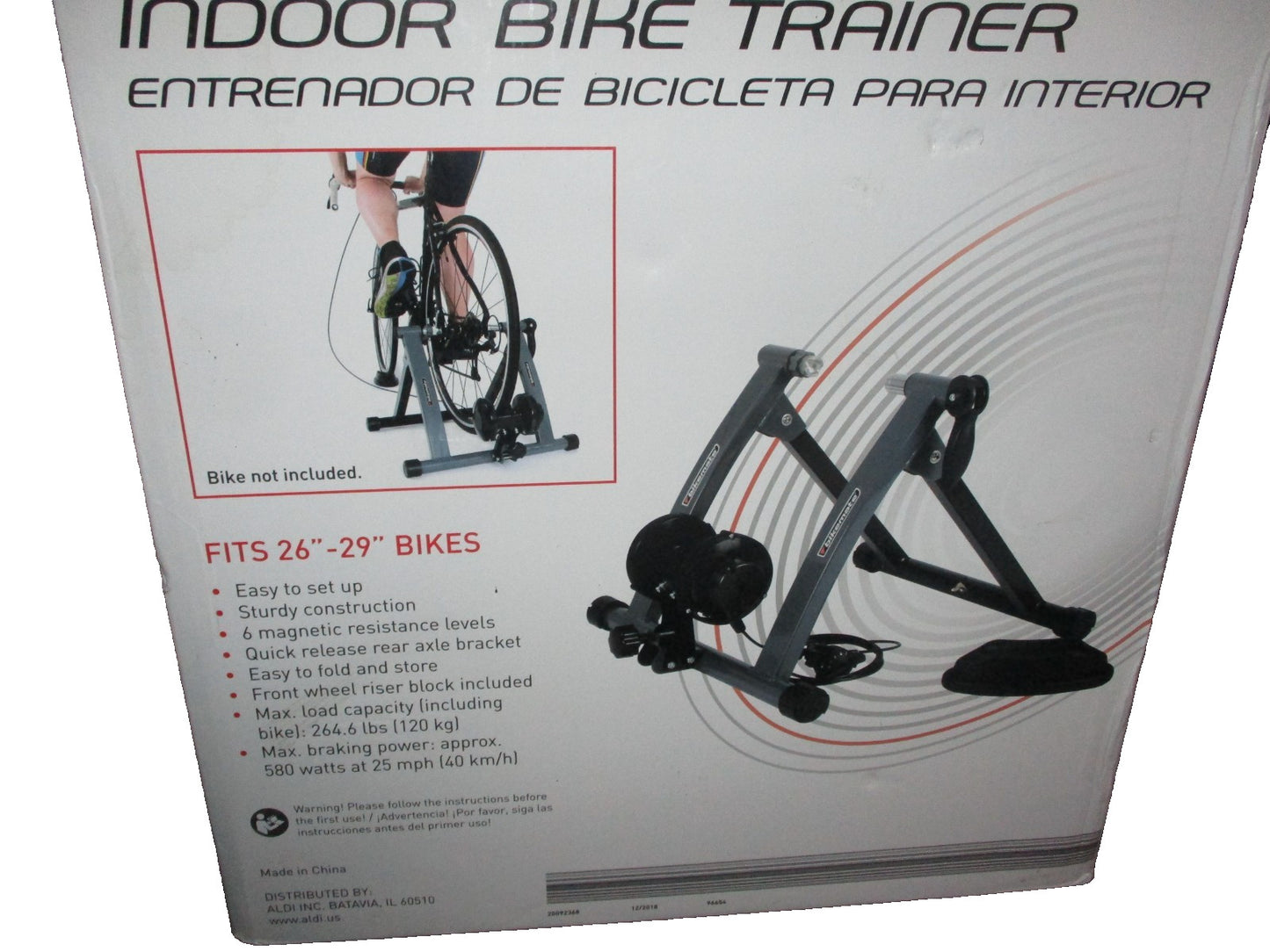 BikeMate Indoor Bike Trainer  Indoor Bike Trainer Fits 26" to 29" Bikes