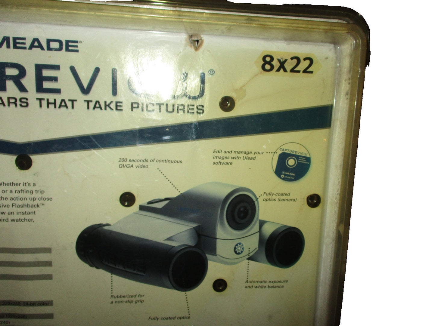 Meade Captureview 8x22 Integrated Roof Prism 3.0MP Digital Camera Binocular