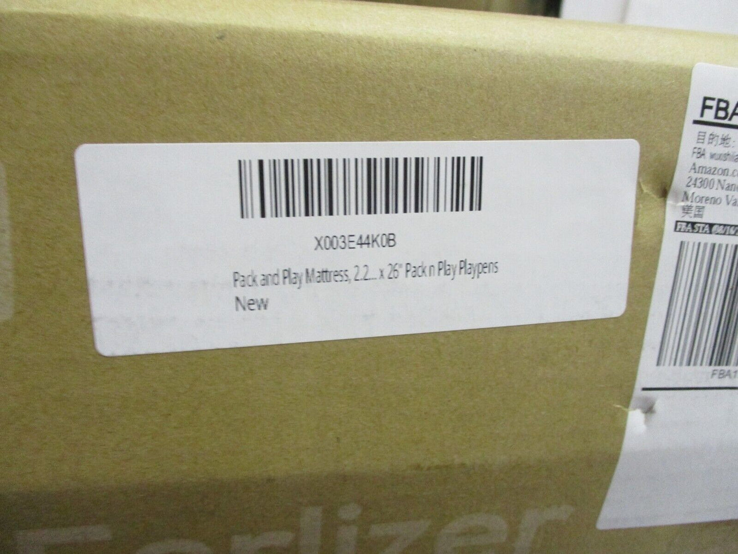 Oeko Tex Ferlizer Pack n Play Standard 100 Washable Mattress Protector Single